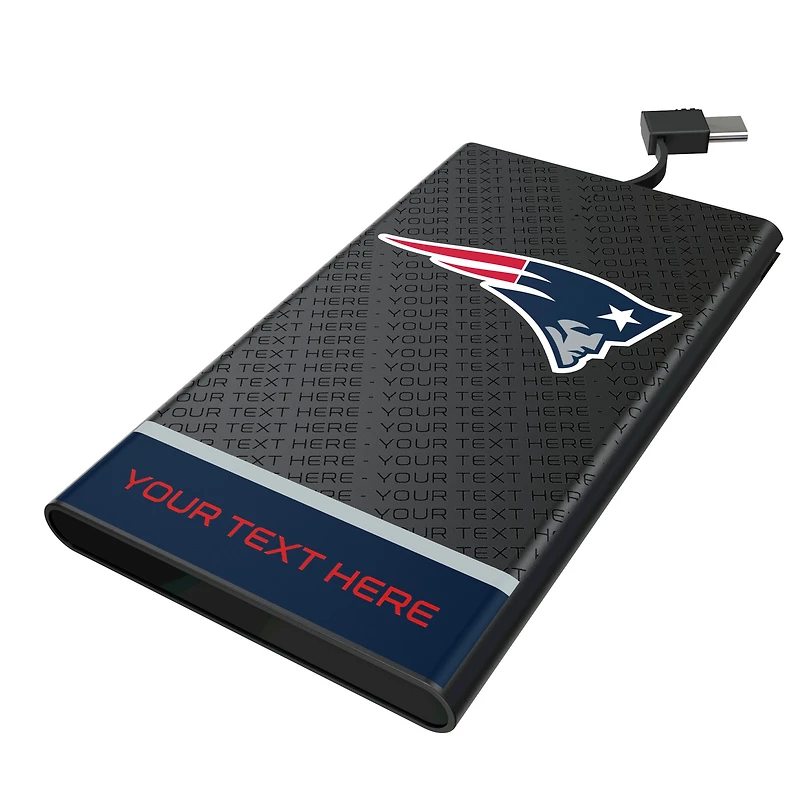 Keyscaper New England Patriots Personalized 5000mAh Flat Powerbank