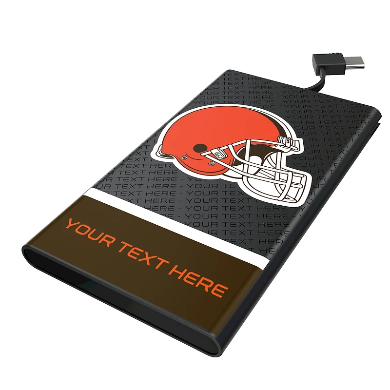 Keyscaper Cleveland Browns Personalized 5000mAh Flat Powerbank
