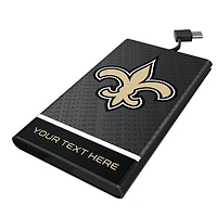 Keyscaper New Orleans Saints Personalized 5000mAh Flat Powerbank