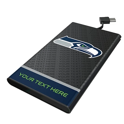 Keyscaper Seattle Seahawks Personalized 5000mAh Flat Powerbank