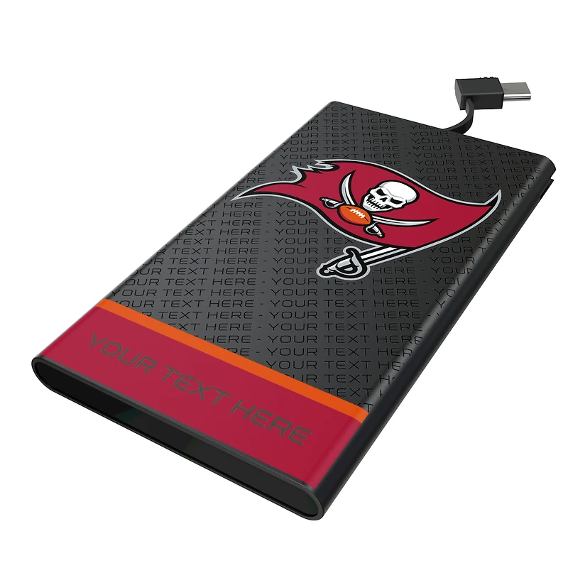 Keyscaper Tampa Bay Buccaneers Personalized 5000mAh Flat Powerbank
