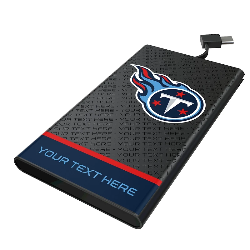 Keyscaper Tennessee Titans Personalized 5000mAh Flat Powerbank