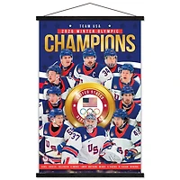 Men's USA Hockey 2026 Winter Olympics Gold Medal 22.375" x 34" Poster