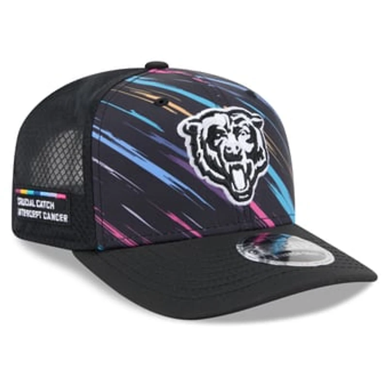 Youth New Era Black Chicago Bears 2026 NFL Crucial Catch 9SEVENTY Adjustable Trucker Hat