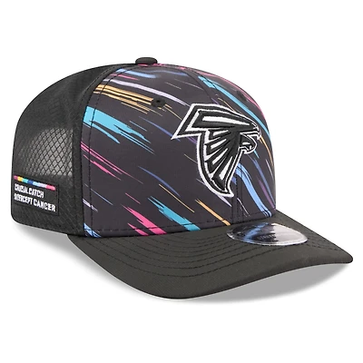 Youth New Era Black Atlanta Falcons 2026 NFL Crucial Catch 9SEVENTY Adjustable Trucker Hat