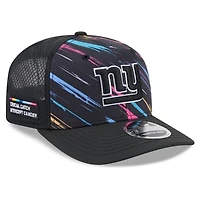 Youth New Era Black New York Giants 2026 NFL Crucial Catch 9SEVENTY Adjustable Trucker Hat