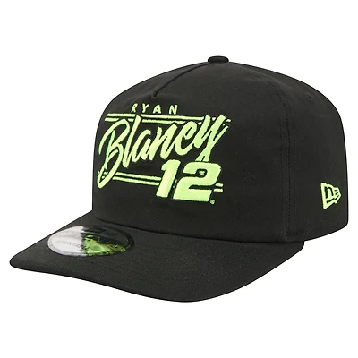 Men's New Era Black Ryan Blaney Driver Script 19TWENTY Adjustable Hat