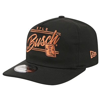 Men's New Era  Black Kyle Busch Driver Script 19TWENTY Adjustable Hat