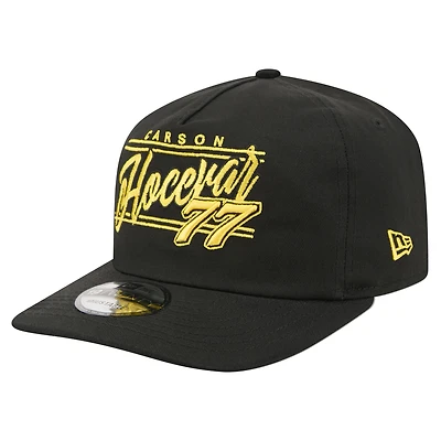 Men's New Era  Black Carson Hocevar Driver Script 19TWENTY Adjustable Hat