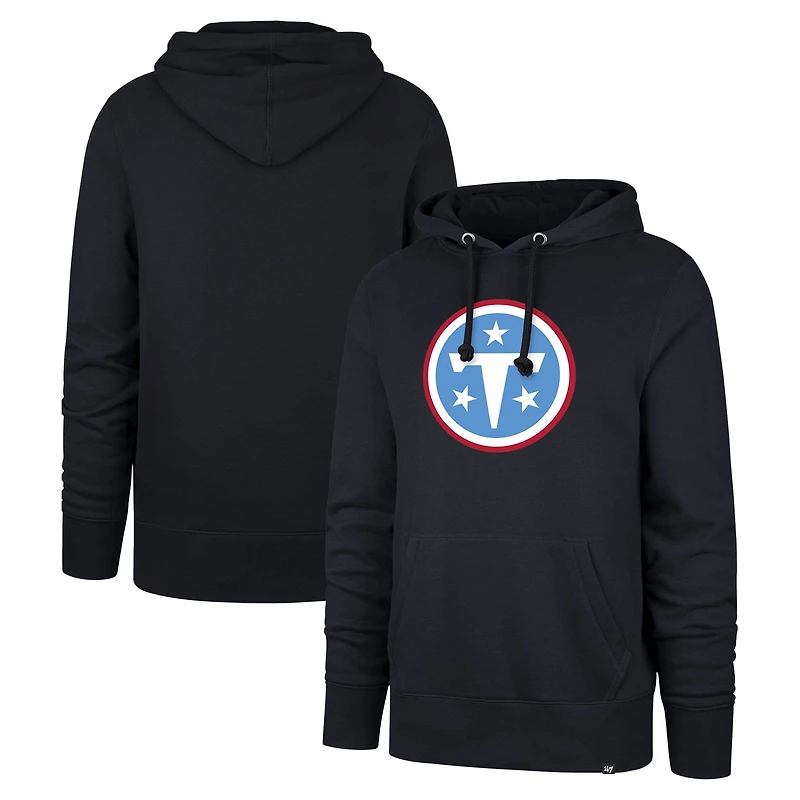 Men's '47 Navy Tennessee Titans Imprint Headline Hoodie