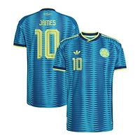 Men's adidas James Rodríguez Turquoise Colombia National Team 2026 Away On-Field Authentic Jersey