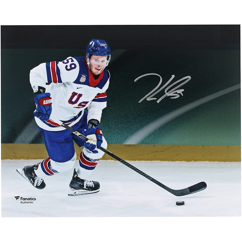 Jake Guentzel Team USA Autographed 8" x 10" 2026 Winter Olympics Gold Medal Winner Photograph