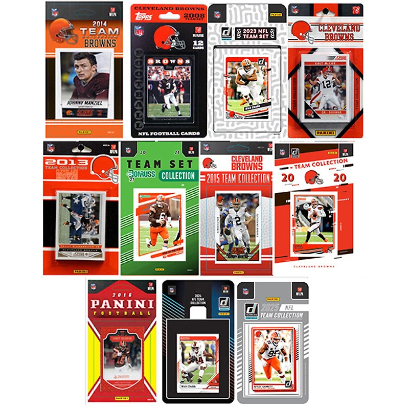 Cleveland Browns Multi-Season Trading Card Set