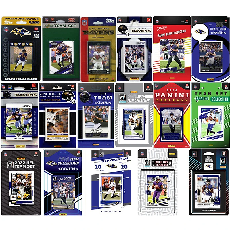 Baltimore Ravens Multi-Season Trading Card Set