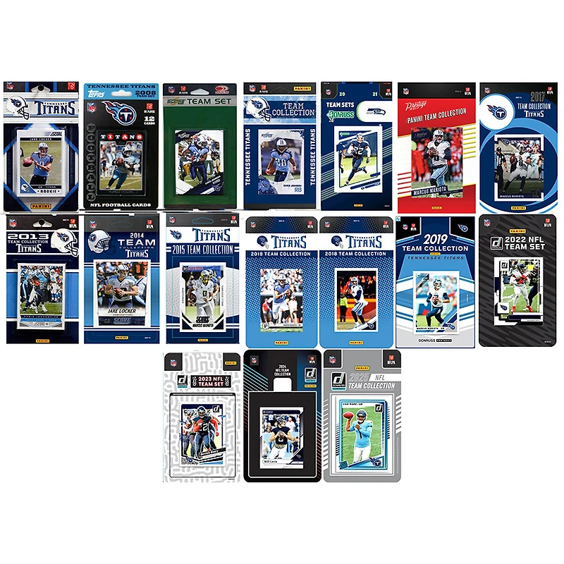 Tennessee Titans Multi-Season Trading Card Set
