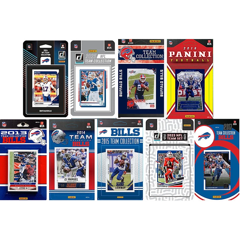 Buffalo Bills Multi-Season Trading Card Set