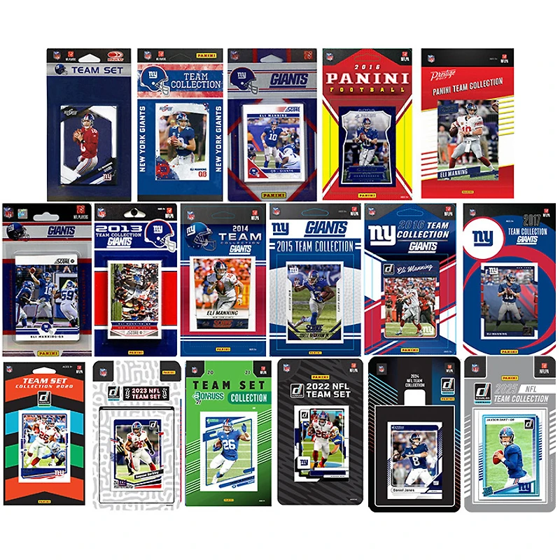 New York Giants Multi-Season Trading Card Set