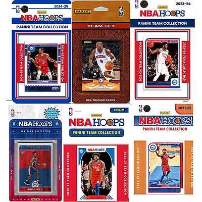 Philadelphia 76ers Multi-Season Trading Card Set