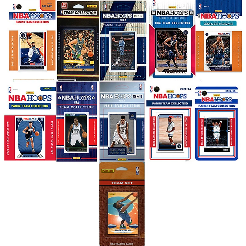 Minnesota Timberwolves Multi-Season Trading Card Set