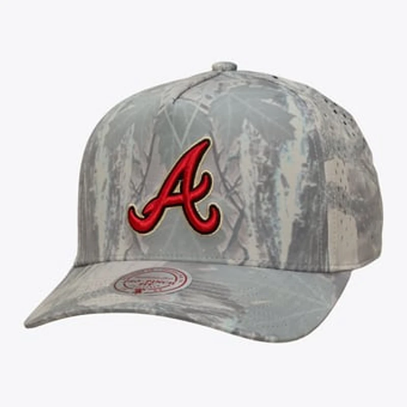 Men's Mitchell & Ness Camo Atlanta Braves Perfect Pro Pinch Adjustable Hat