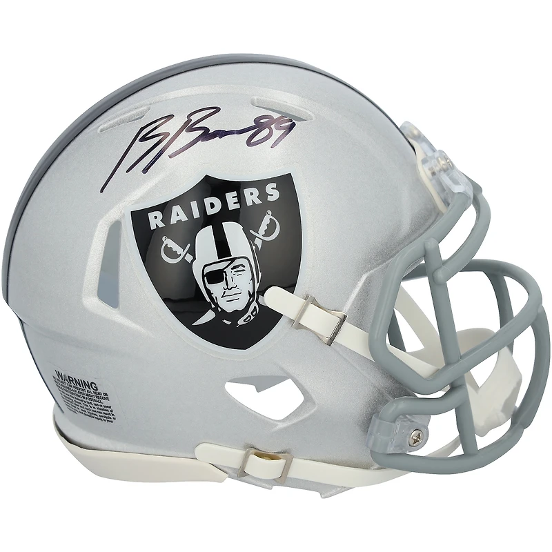 Brock Bowers Las Vegas Raiders Autographed Riddell Speed Mini Helmet