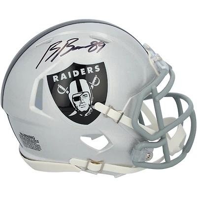 Brock Bowers Las Vegas Raiders Autographed Riddell Speed Mini Helmet