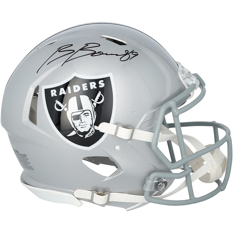 Brock Bowers Las Vegas Raiders Autographed Riddell Speed Authentic Helmet