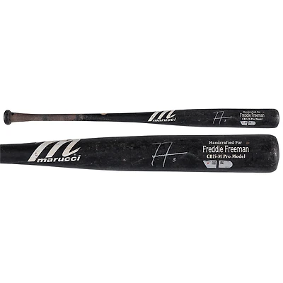 Freddie Freeman Los Angeles Dodgers Autographed Game-Used Black Marucci Bat from the 2025 MLB Season