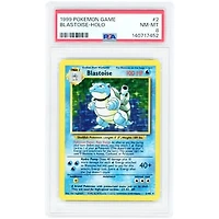 Blastoise 1999 Pokemon Game Holo Rare #2 PSA Authenticated 8 Card