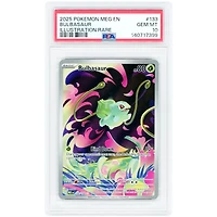 Bulbasaur 2025 Pokemon Mega Evolution Illustration Rare #133 PSA Authenticated 10 Card