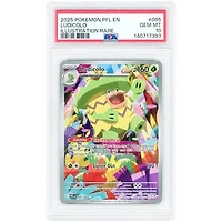 Ludicolo 2025 Pokemon Phantasmal Flames Illustration Rare #095 PSA Authenticated 10 Card