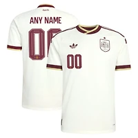 Men's adidas  White Spain National Team 2026 Away On-Field Authentic Custom Jersey