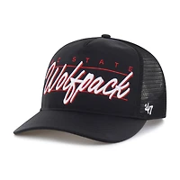 Unisex '47 Black NC State Wolfpack brrr° Condor Mesh Hitch Adjustable Hat