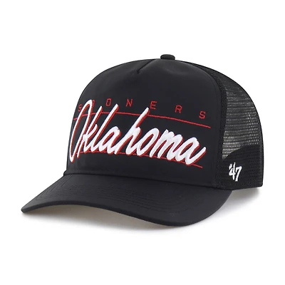 Unisex '47 Black Oklahoma Sooners brrr° Condor Mesh Hitch Adjustable Hat