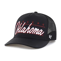 Unisex '47 Black Oklahoma Sooners brrr° Condor Mesh Hitch Adjustable Hat