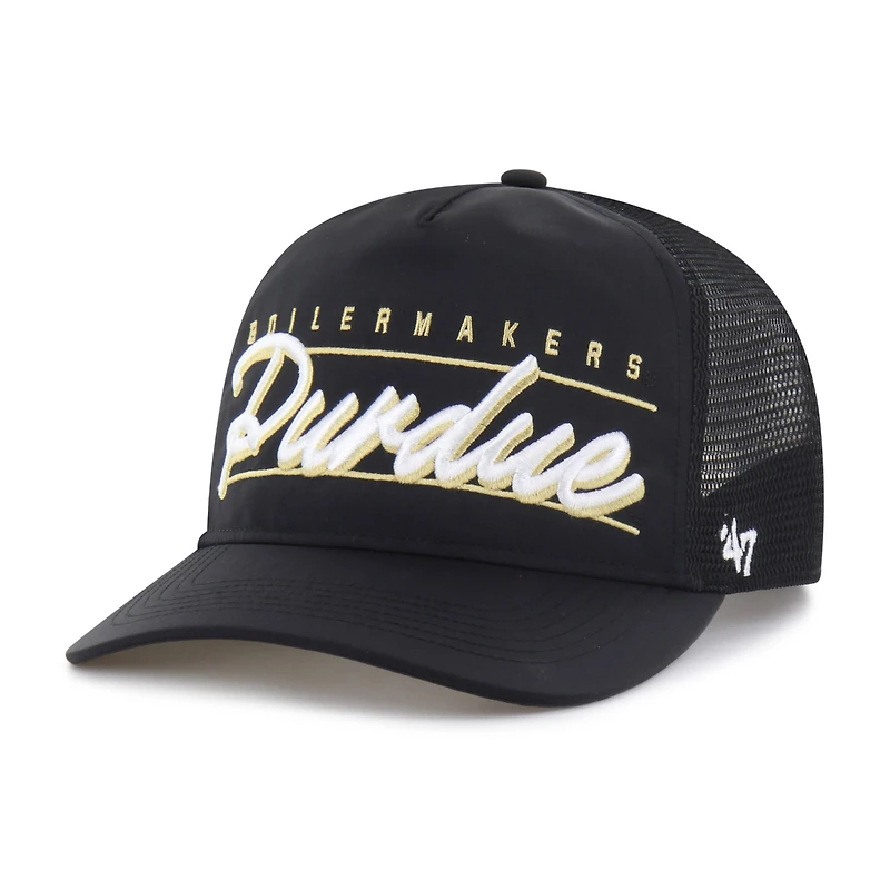 Unisex '47 Black Purdue Boilermakers brrr° Condor Mesh Hitch Adjustable Hat