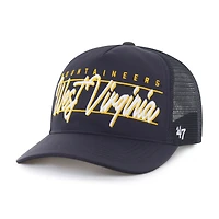 Unisex '47 Navy West Virginia Mountaineers brrr° Condor Mesh Hitch Adjustable Hat