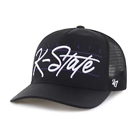 Unisex '47 Black Kansas State Wildcats brrr° Condor Mesh Hitch Adjustable Hat
