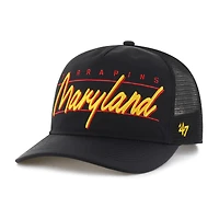 Unisex '47 Black Maryland Terrapins brrr° Condor Mesh Hitch Adjustable Hat