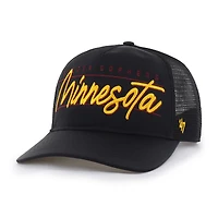 Unisex '47 Black Minnesota Golden Gophers brrr° Condor Mesh Hitch Adjustable Hat
