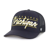 Unisex '47 Navy Michigan Wolverines brrr° Condor Mesh Hitch Adjustable Hat