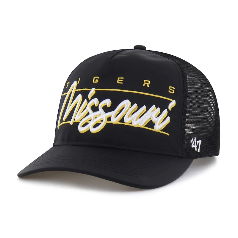 Unisex '47 Black Missouri Tigers brrr° Condor Mesh Hitch Adjustable Hat