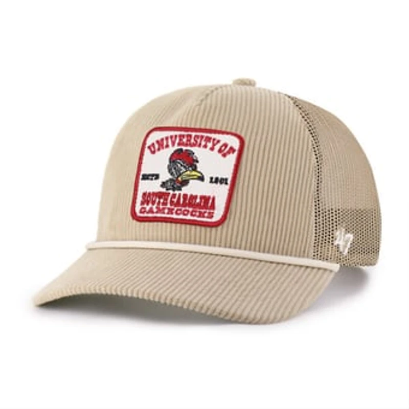 Unisex '47 Khaki South Carolina Gamecocks Cordlandia Hitch Adjustable Hat