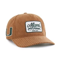 Unisex '47 Brown Miami Hurricanes Corduroy Patch Hitch Adjustable Hat