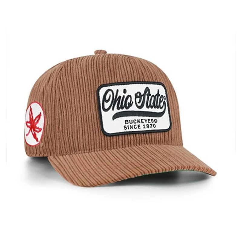 Unisex '47 Brown Ohio State Buckeyes Corduroy Patch Hitch Adjustable Hat