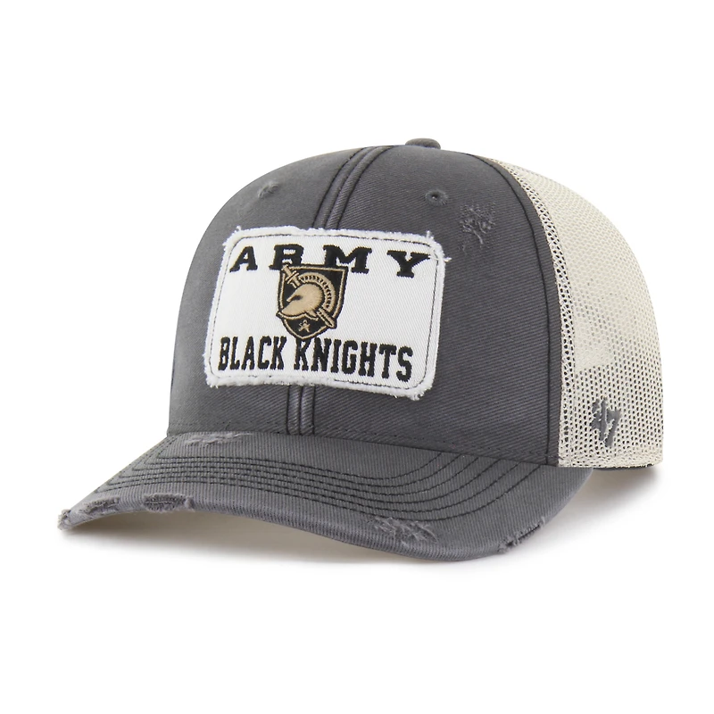 Unisex '47 Charcoal Army Black Knights Egremont Well-Worn Adjustable Trucker Hat