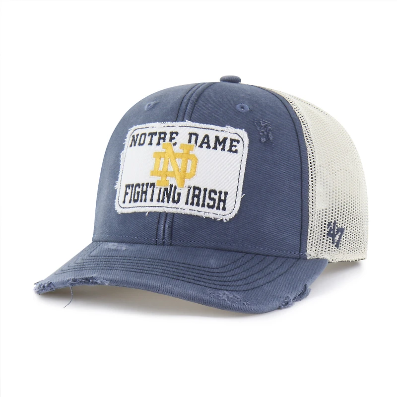Unisex '47 Navy Notre Dame Fighting Irish Egremont Well-Worn Adjustable Trucker Hat