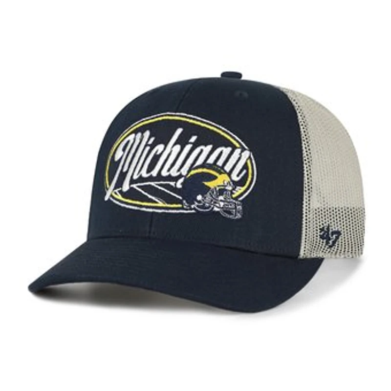 Unisex '47 Navy Michigan Wolverines Enfield Adjustable Trucker Hat