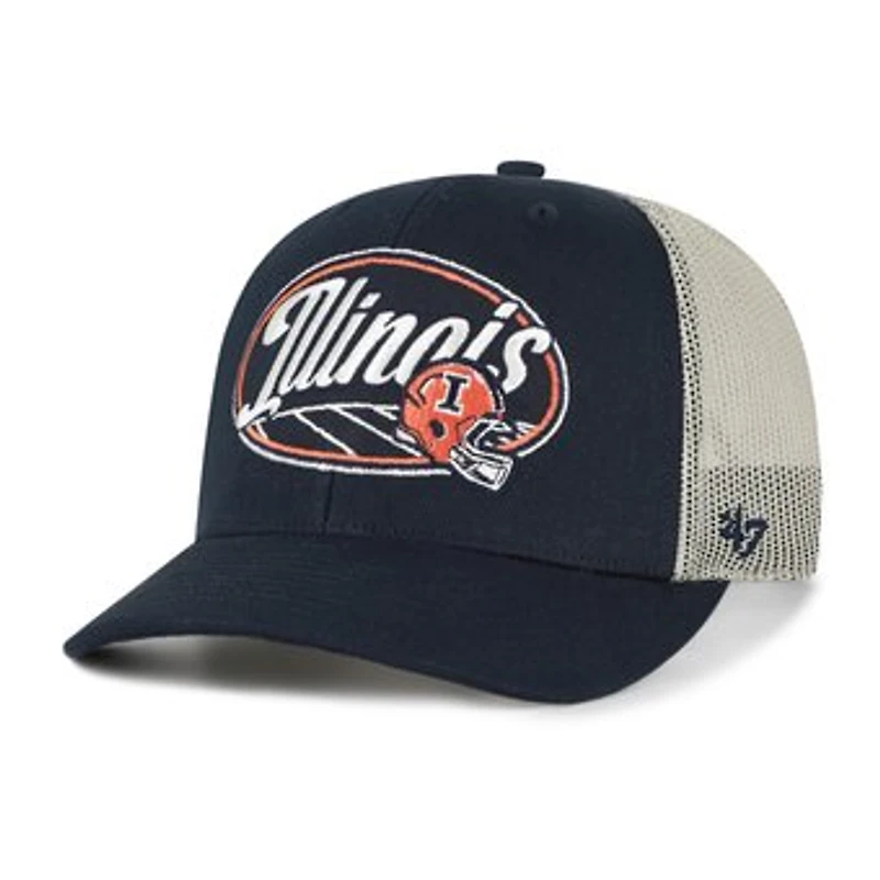 Unisex '47 Navy Illinois Fighting Illini Enfield Adjustable Trucker Hat