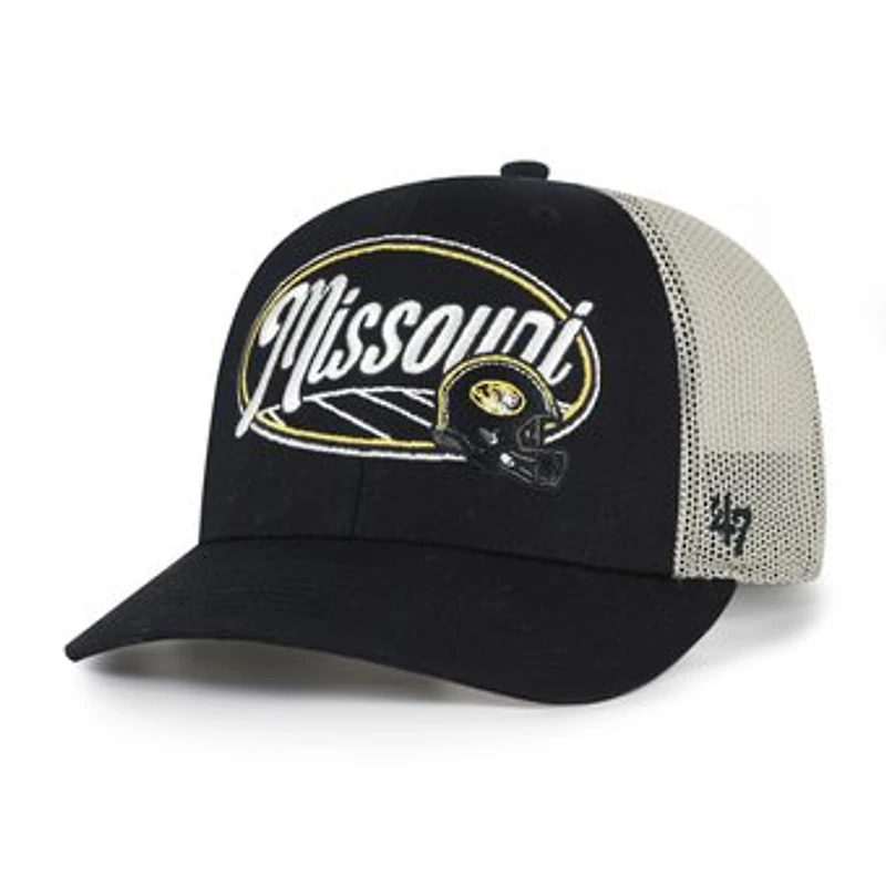 Unisex '47 Black Missouri Tigers Enfield Adjustable Trucker Hat